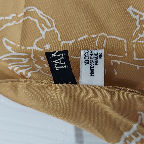 Silk Zodiac Print Scarf - Picture 4 of 4